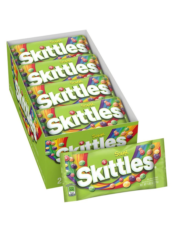 881 - Skittles Sour - 24ct - Box:  - Loc: M9