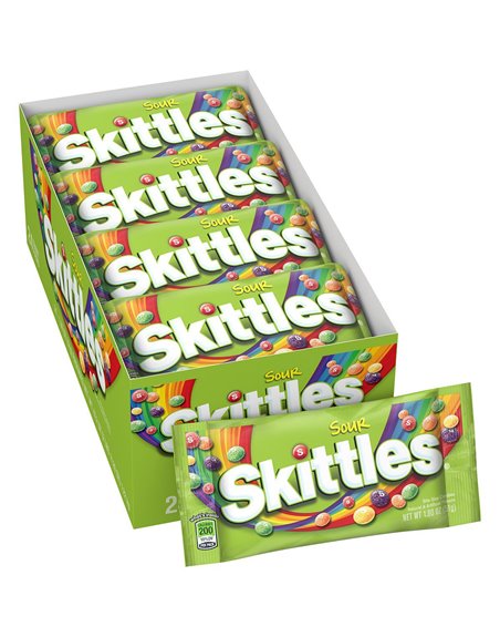 881 - Skittles Sour - 24ct - Box:  - Loc: M9