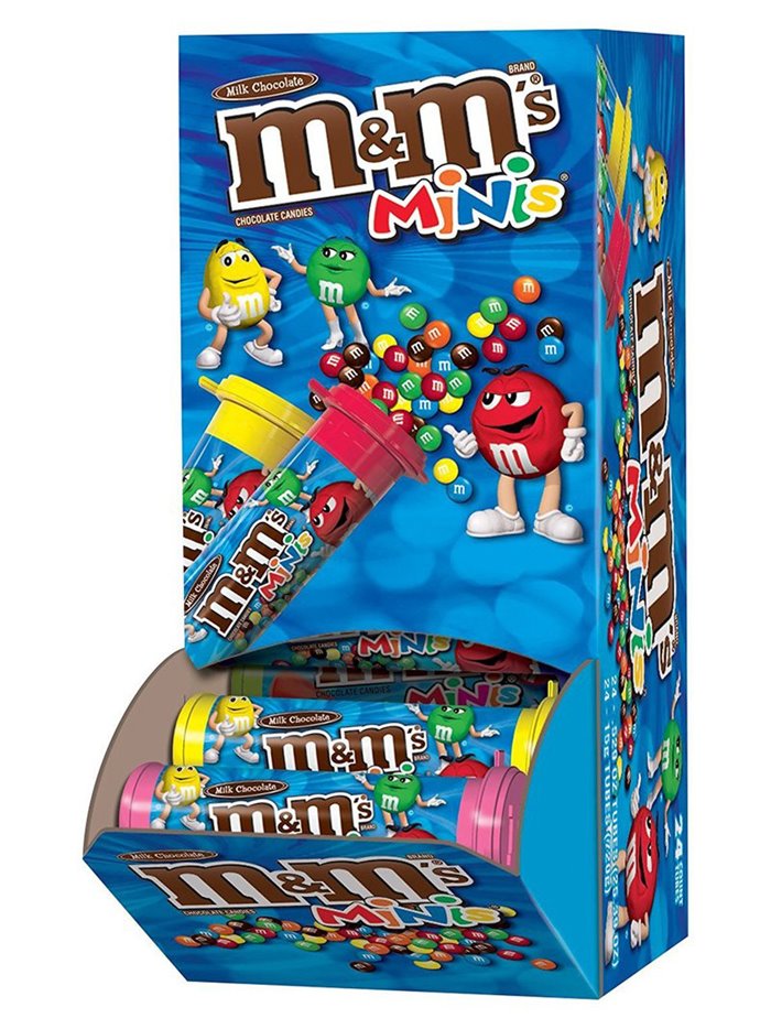 882 - M&M's Minis - 24ct - Box:  - Loc: M6