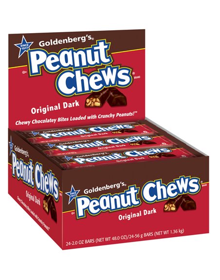 941 - Peanut Chews Original Dark - 24ct - Box:  - Loc: M7