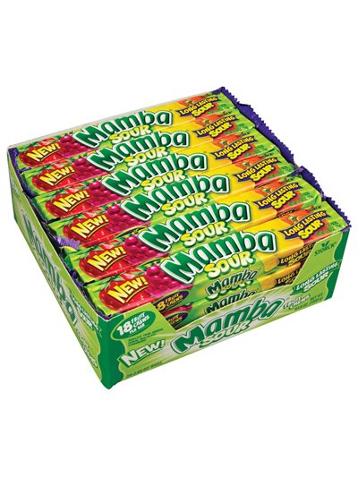946 - Mamba Sour Fruit Chews - 24ct - Box:  - Loc: L8