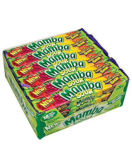 946 - Mamba Sour Fruit Chews - 24ct - Box:  - Loc: L8
