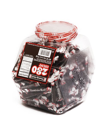 1114 - Tootsie Rolls Jar - 280ct - Box:  - Loc: L10