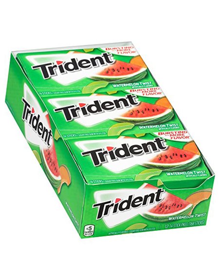 1262 - Trident Watermelon Twist - 12/14ct - Box:  - Loc: N3
