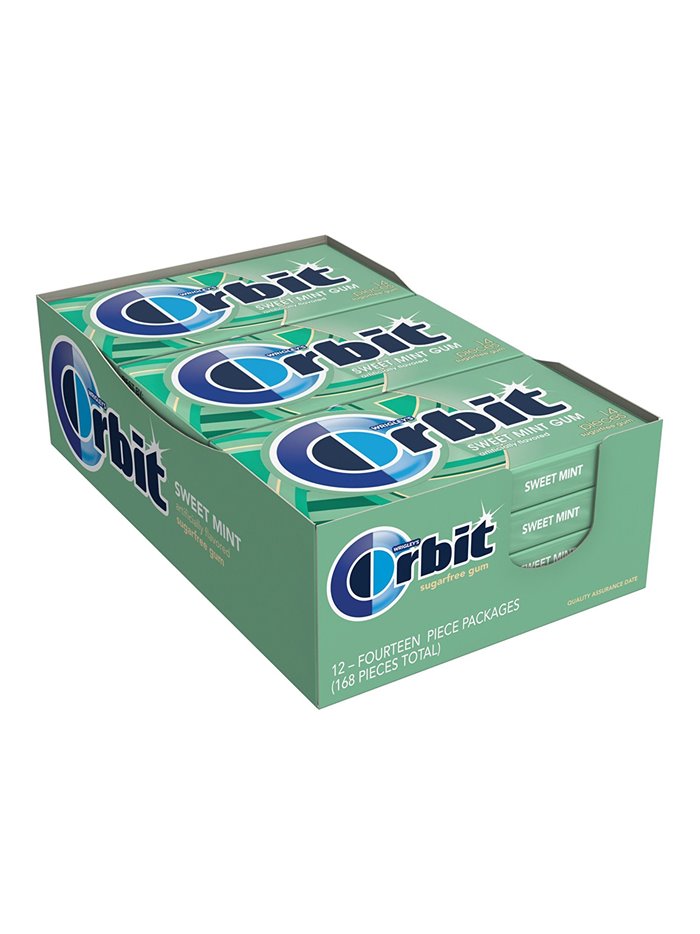 1346 - Orbit Gum Sweet Mint - 12/14 Pcs - Box:  - Loc: N2