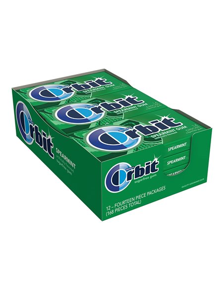1347 - Orbit Gum Spearmint - 12/14 Pcs - Box:  - Loc: N2