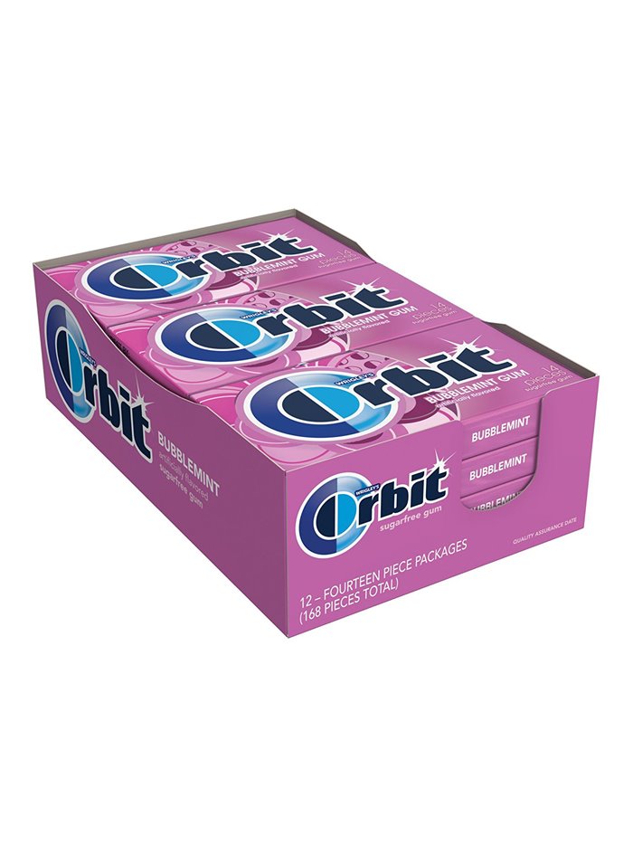 1352 - Orbit Gum Bubblemint - 12/14 Pcs - Box:  - Loc: N2