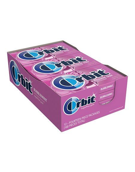 1352 - Orbit Gum Bubblemint - 12/14 Pcs - Box:  - Loc: N2