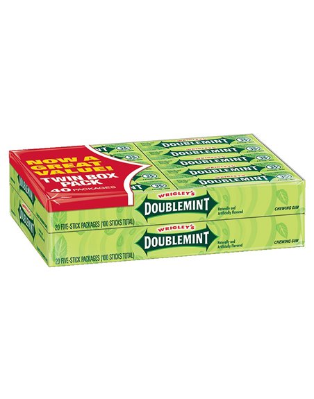 1355 - Wrigley's Juicy Fruit Gum - 40 Pack - Box:  - Loc: N3