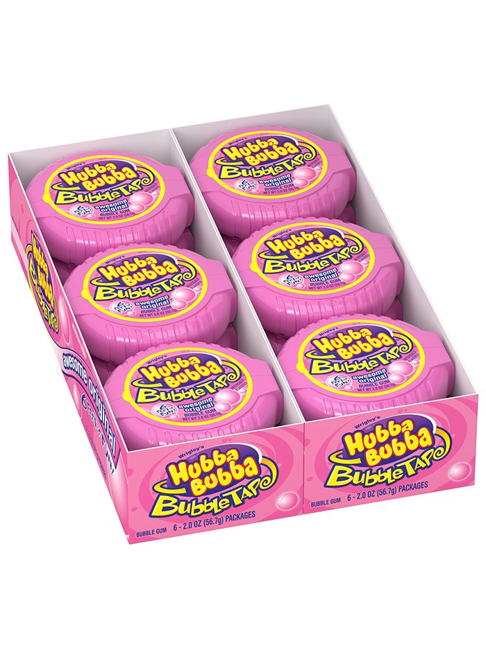 1396 - Hubba Bubba Bubble Tape, Awesome Original - 6ct - Box:  - Loc: M11