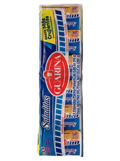 1601 - Guarina Salted Crackers - 12 Pack/10.2 oz. (Case of 18) - Box:  - Loc: N9
