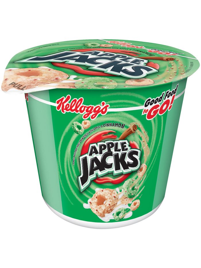 1649 - Kellogg's Apple Jacks Cereal Cups - 6 Pack - Box:  - Loc: M1