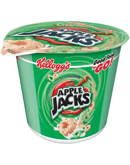 1649 - Kellogg's Apple Jacks Cereal Cups - 6 Pack - Box:  - Loc: M1