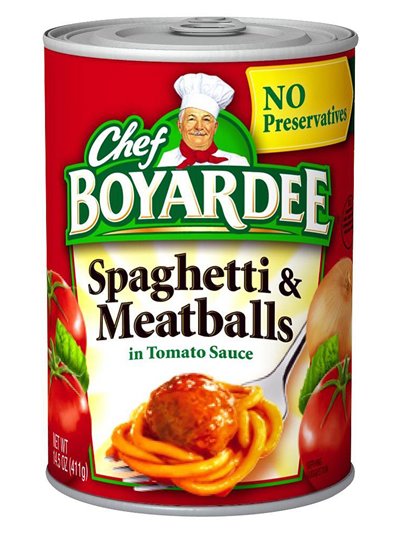 1903 - Chef Boyardee Spaghetti & Meatballs - 14.5 oz. (Pack of 24) - Box:  - Loc: H8