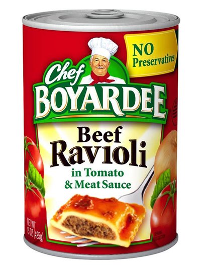 1927 - Chef Boyardee Beef Ravioli - 15 oz. (Pack of 24) - Box:  - Loc: H8