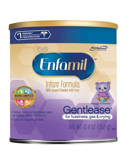 2324 - Enfamil Infant Formula Gentlease, Powder - 12 oz. (Case of 6) - Box:  - Loc: G1