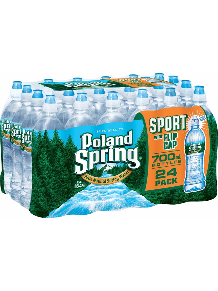 2338 - Poland Spring Water Sport - 700ml (24 Pack) - Box:  - Loc: A10