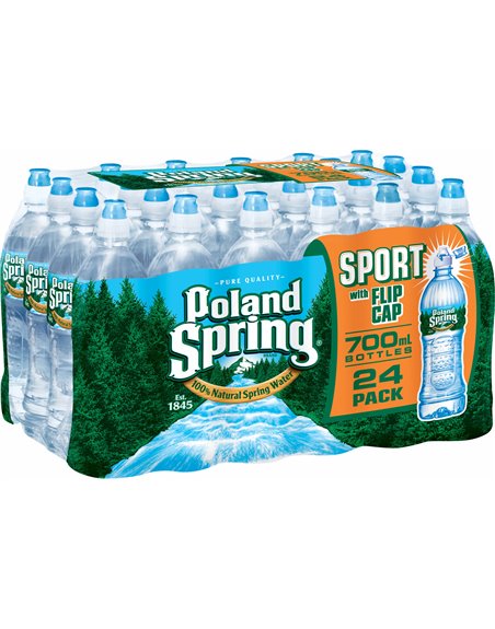 2338 - Poland Spring Water Sport - 700ml (24 Pack) - Box:  - Loc: A10