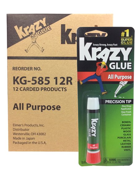 2348 - Krazy Glue All Purpose - 12ct - Box:  - Loc: J6