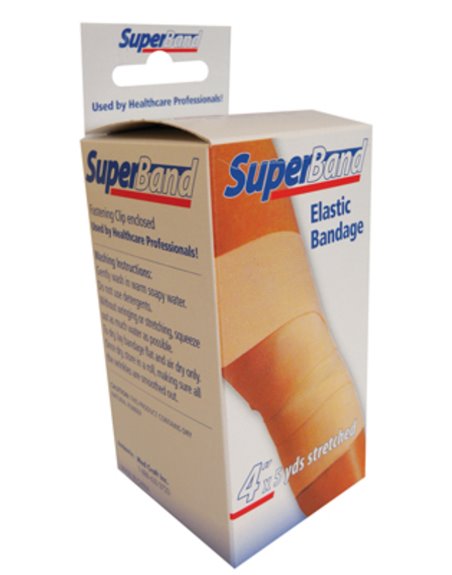 2359 - SuperBand Elastic Bandage, 4" x 5 Yards - Box:  - Loc: K12