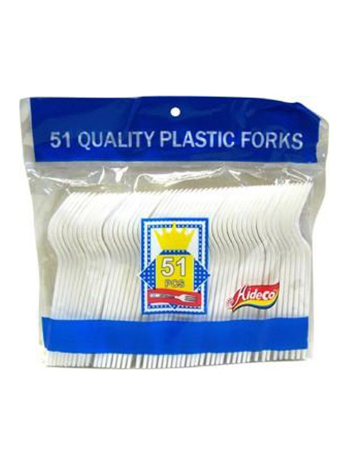 2383 - Plastic Forks - 48 Pack/ 51ct - Box:  - Loc: A10