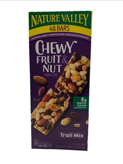 28679 - Nature Valley Chewy Fruit & Nut 48ct - Box:  - Loc: M2