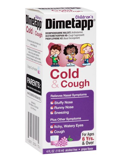 2436 - Dimetapp Children's Cold & Cough - 4 fl. oz. - Box:  - Loc: K3