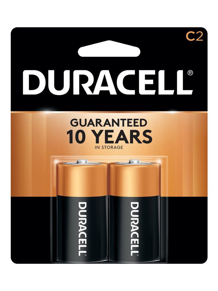 2527 - Duracell Batteries Coppertop, C - 8 Pack/2ct - Box:  - Loc: J3