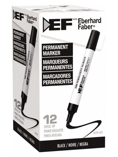 2746 - Permanent Marker, Black - 12ct - Box:  - Loc: P0