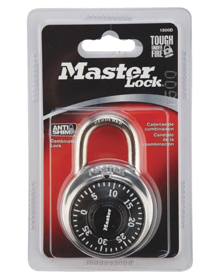 2759 - Combination Lock Master Lock (1500D) - (Case of 12) - Box:  - Loc: J1