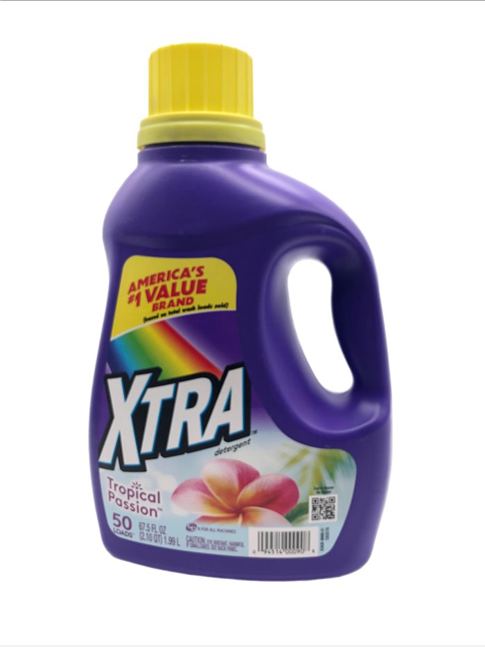 28754 - Xtra Laundry Detergent, Tropical Passion  - 57.6 fl. oz. (Case of 6). 20508782 - Box:  - Loc: C11