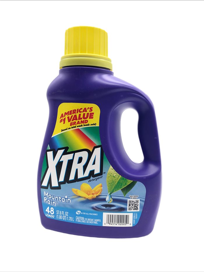 28756 - Xtra Laundry Detergent, Mountain Rain  - 57.6 fl. oz. (Case of 6). 20508783 - Box:  - Loc: C11