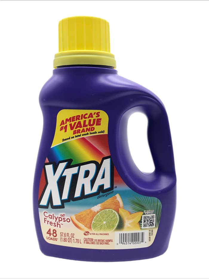 28757 - Xtra Laundry Detergent, Calypso  - 57.6 fl. oz. (Case of 6). 20508788 - Box:  - Loc: C11