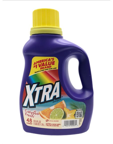28757 - Xtra Laundry Detergent, Calypso  - 57.6 fl. oz. (Case of 6). 20508788 - Box:  - Loc: C11