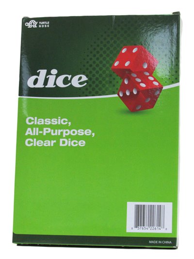 3118 - Dice Classic All Purpose, Clear Dice - 24ct - Box:  - Loc: J5