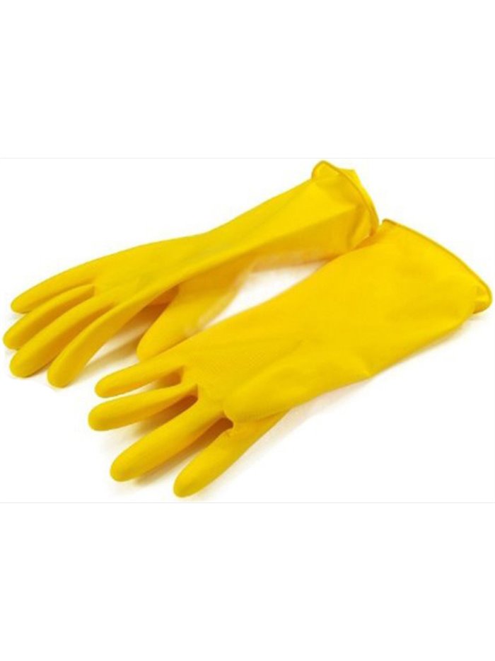 3252 - Dishwashing Latex Gloves Medium - 12 Pack - Box:  - Loc: I8