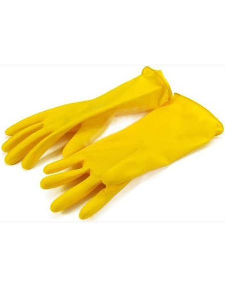 3252 - Dishwashing Latex Gloves Medium - 12 Pack - Box:  - Loc: I8