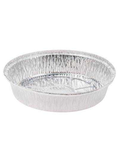 3343 - Aluminum Pan Round Plates 8" - 500ct - Box:  - Loc: N10