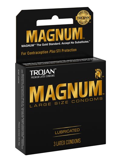 3605 - Trojan Magnum Large Size, Lubricated - 6 Pack/3ct - Box:  - Loc: K11
