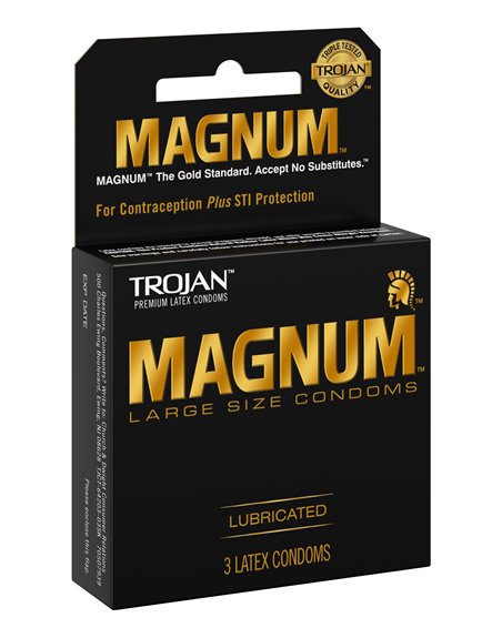 3605 - Trojan Magnum Large Size, Lubricated - 6 Pack/3ct - Box:  - Loc: K11
