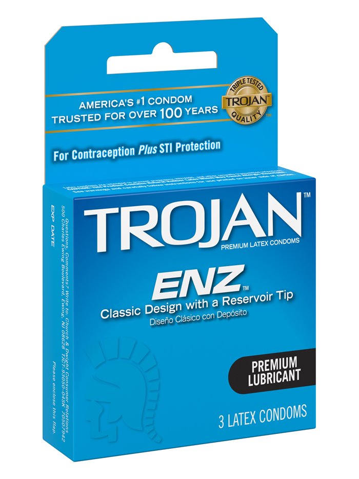 3607 - Trojan ENZ Premium Lubricant ( Blue ) - 6 Pack/3ct - Box:  - Loc: K11