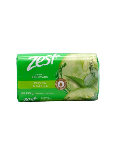 28859 - Zest Soap Bar, Siente Renobado, Pepino & Zabila - 135g - Box:  - Loc: K8