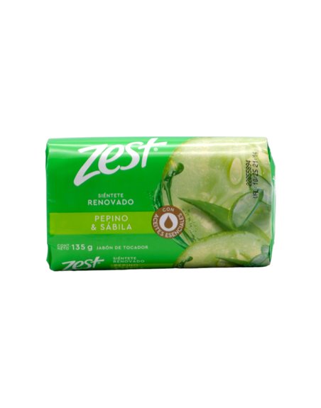 28859 - Zest Soap Bar, Siente Renobado, Pepino & Zabila - 135g - Box:  - Loc: K8