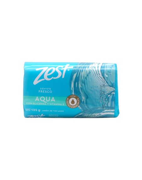 28860 - Zest Soap Bar, Aqua Con Glicerina Y Vitamina E - 135g - Box:  - Loc: K8