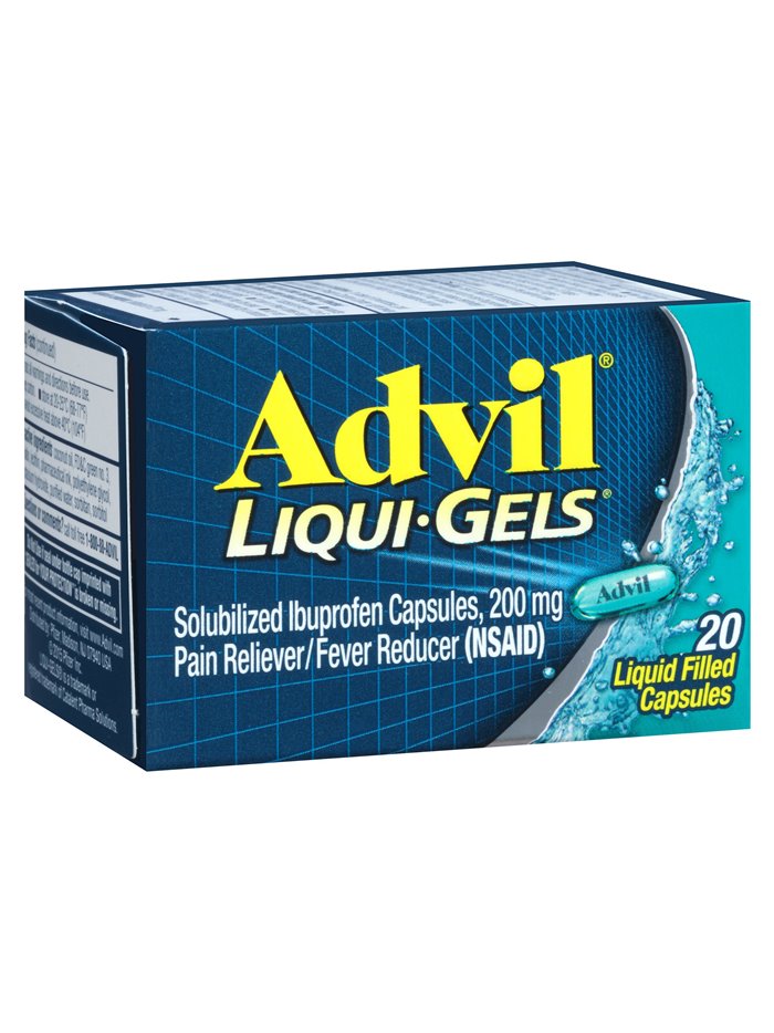 4263 - Advil Liqui-Gels 200mg - 20ct - Box:  - Loc: K1