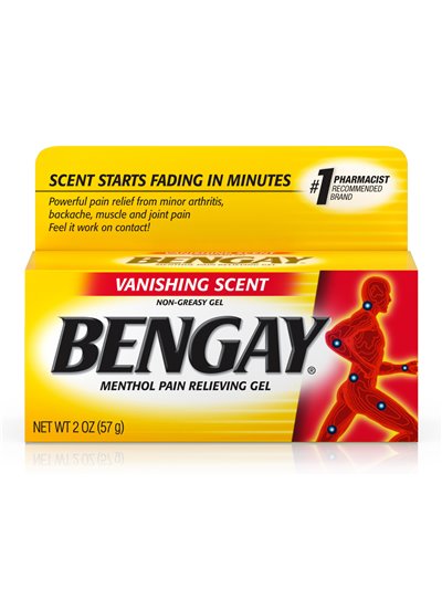4731 - Bengay Vanishing Scent (Yellow) - 2 oz. - Box:  - Loc: K1