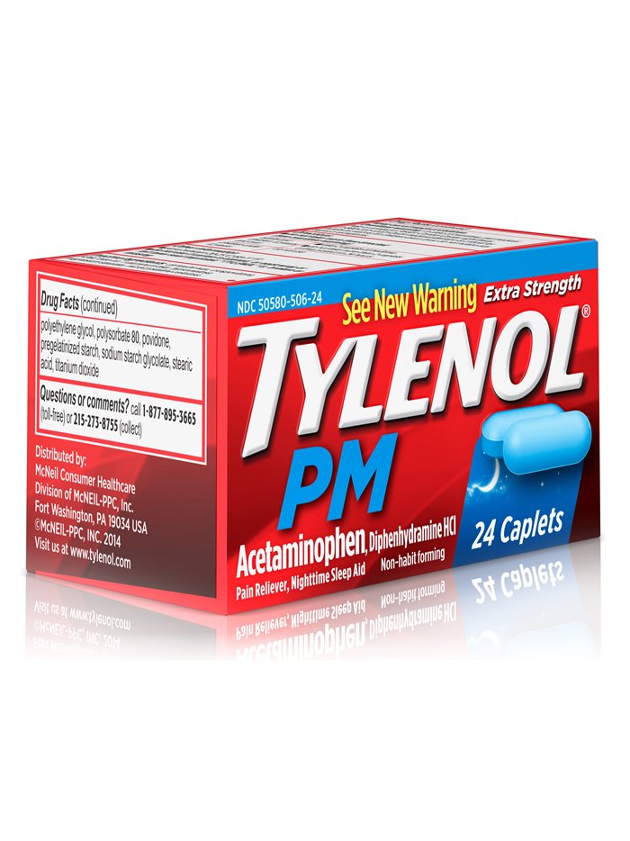 4880 - Tylenol PM Extra Strength - 24ct - Box:  - Loc: K2