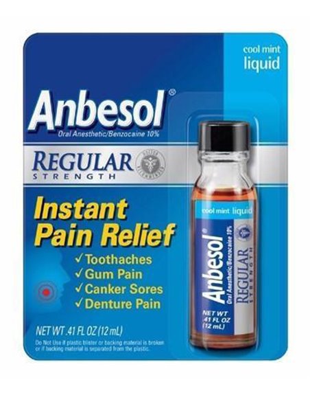 4944 - Anbesol Regular Liquid - 0.41 fl. oz. - Box:  - Loc: N0