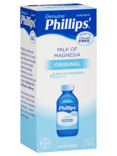 5001 - Phillips' Milk Of Magnesia - 4 fl. oz (Case of 24) - Box:  - Loc: K5
