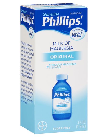 5001 - Phillips' Milk Of Magnesia - 4 fl. oz (Case of 24) - Box:  - Loc: K5